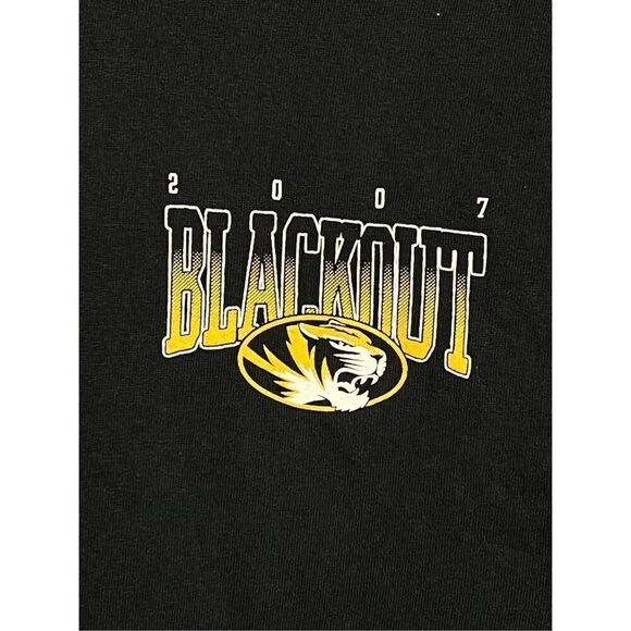 Y2K Missouri Tigers Vs Texas A&M Blackout L/S Tee - Picture 4 of 5